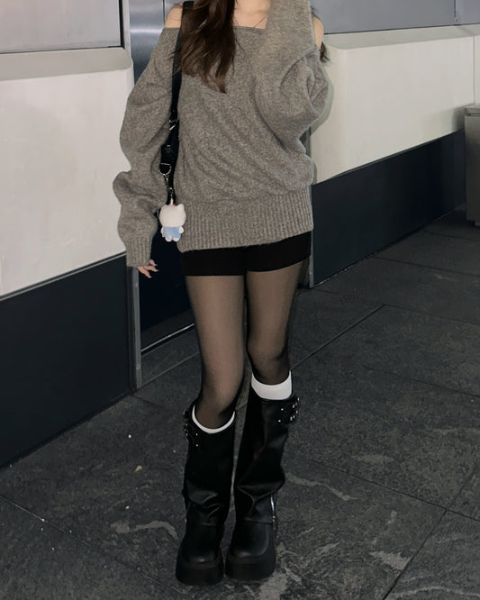 【韓妹人人必有❄️冬天必買打底】 強烈推薦包色！Warm Up抓絨打底高腰針織短褲