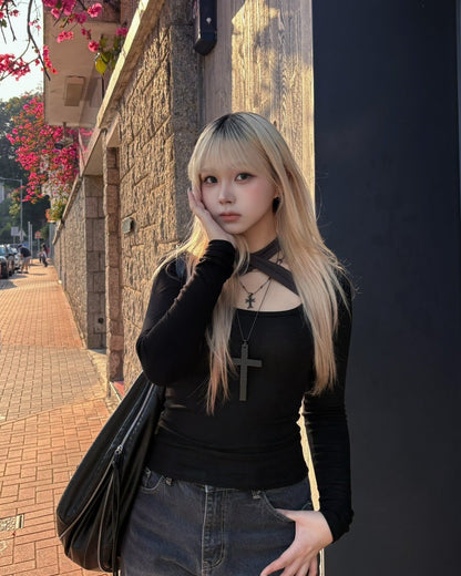 【約會心動單品🌷顯身材首選】Irresistible 芭蕾舞風5 ways綁帶軟滑涼感Top